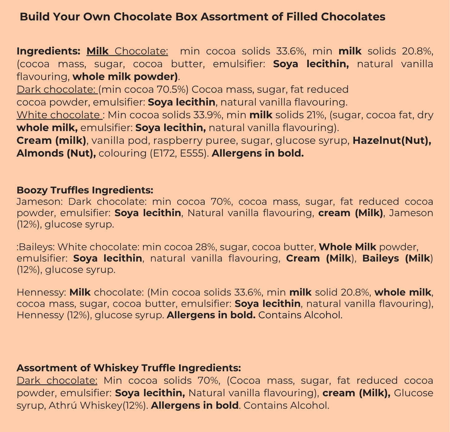 Build your own Box of Chocolates - 18 Chocolates