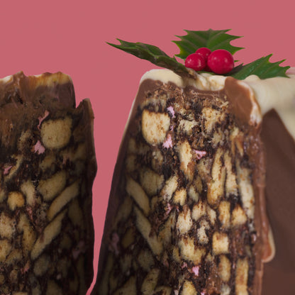 Chocolate Biscuit Cake Christmas Pudding - ** PRE-ORDER - SHIPPING FIRST WEEK OF NOVEMBER**
